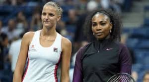 Serena Williams and Karolina Pliskova