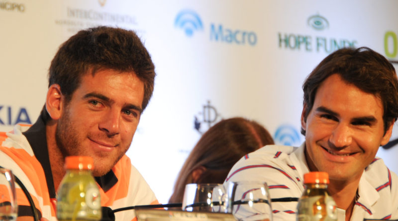 Juan Martin Del Potro and Roger Federer